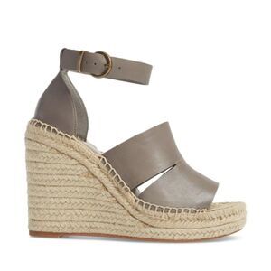 Treasure & Bond Gray Sannibel Espadrille Wedge 7.5